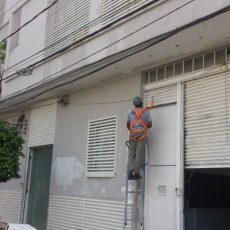Equipamentos de proteção para manutenção de fachadas